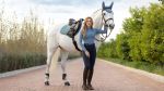 LeMieux Springschabracke Memory Satin CC Square in Ice blue