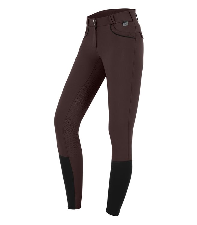 E.L.T Damen Reithose Kassandra high Waist in Kastanienbraun