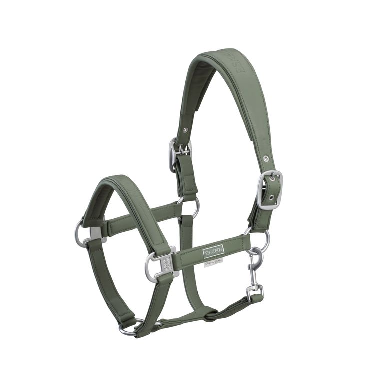 Eskadron Platinum Halfter Doublepin Leather in ashgreen