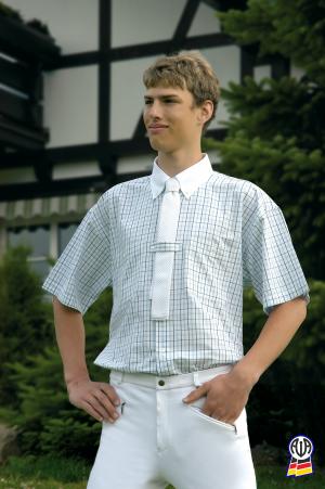 ELT Turnierhemd Herren in weiß/navy/blue Karo