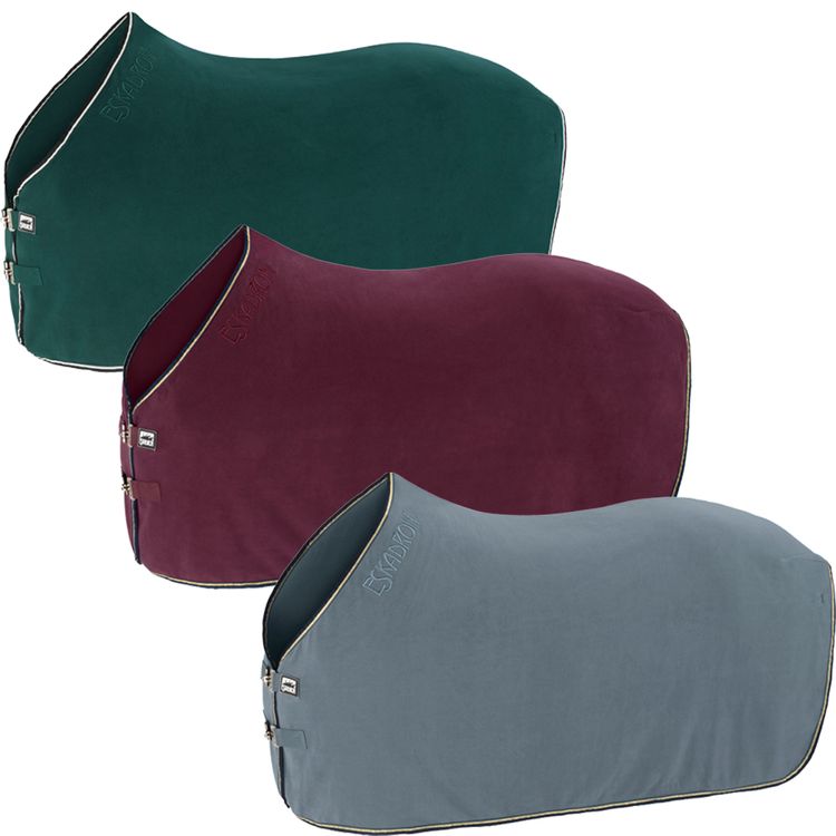 Eskadron Abschwitzdecke Fleece Contrast blackberry, racinggreen & ashblue