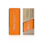 Fellschön Bürste in grell-orange 100% Recyclingmaterial