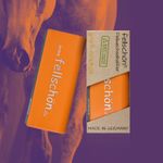 Fellschön Bürste in grell-orange 100% Recyclingmaterial