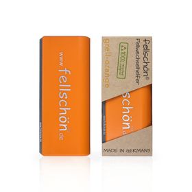 Fellschön Bürste in grell-orange 100% Recyclingmaterial