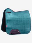 LeMieux Schabracke Dressage Luxury Square Suede in Peacock green