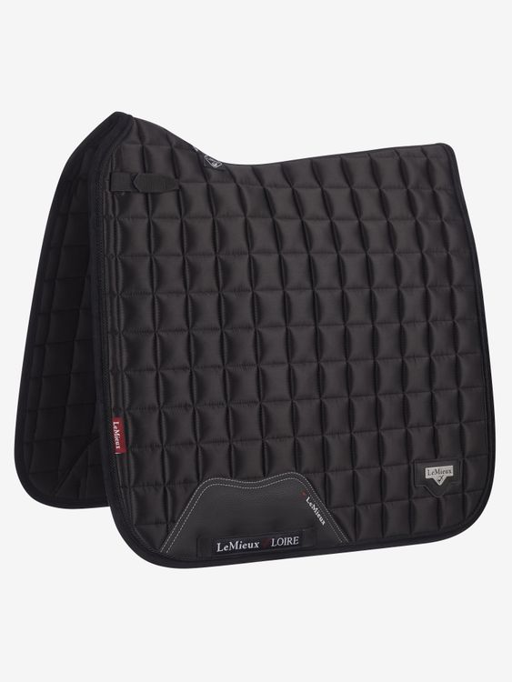 LeMieux Dressur Schabracke Loire Classic Satin Square in Black