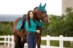 LeMieux Dressur Schabracke Loire Classic Satin Square in Peacock