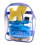 Waldhausen Putzset im Rucksack in Pink und Blau