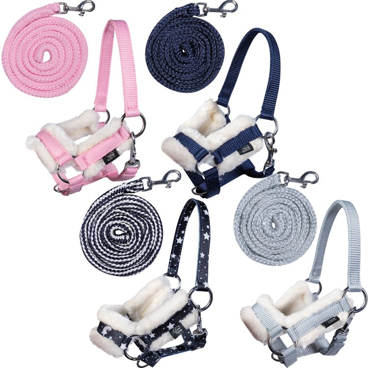 HKM Hobby Horse Halfter und Strick