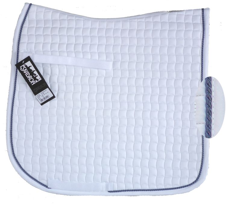 ESKADRON Cotton Schabracke white, einer Kordel in blue