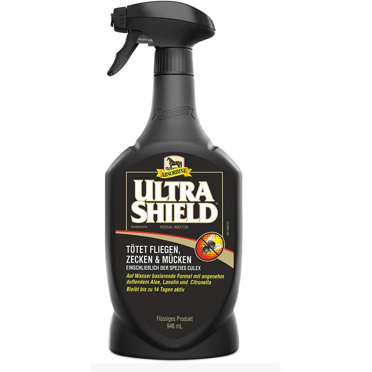 Fliegenspray Mückenspray Zeckenspray Absorbine Ultra Shield Black 