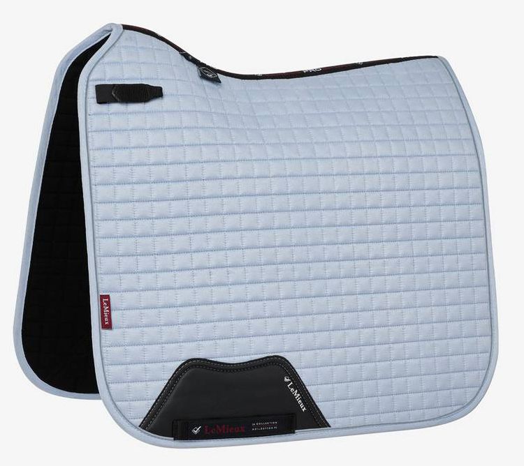 LeMieux Schabracke Dressage Luxury Square Suede in mist