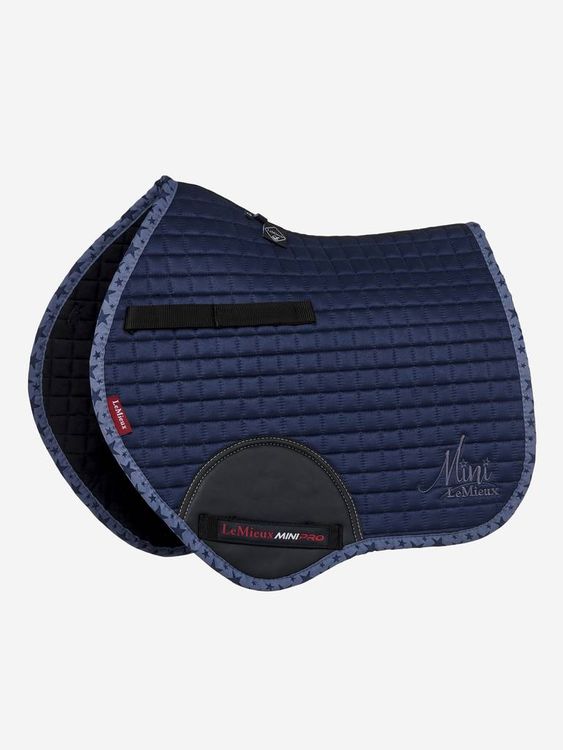 LeMieux Schabracke Mini Jump Suede Square in indigo