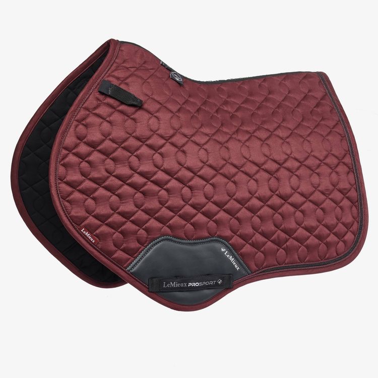 LeMieux Springschabracke Crystal Suede CloseContact Pad burgundy