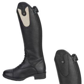 Südwind Stiefel Nova Kids Fun Leather in schwarz und croco silver glitter