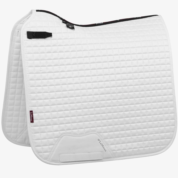 LeMieux Schabracke Dressage Luxury Square in white