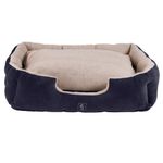 Eskadron Hundebett in Cord navy Classic Sports, Größe S
