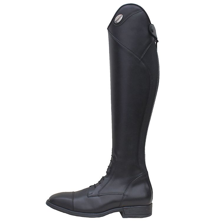 Euroriding Leder- Reitstiefel Barcelona Slim, schwarz