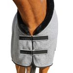 Euroriding Abschwitzdecke Kragen Teddyfell grey melange