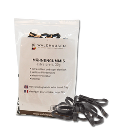 Mähnengummis extra breit, schwarz 30g