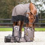 QHP Helmtasche in amber brown