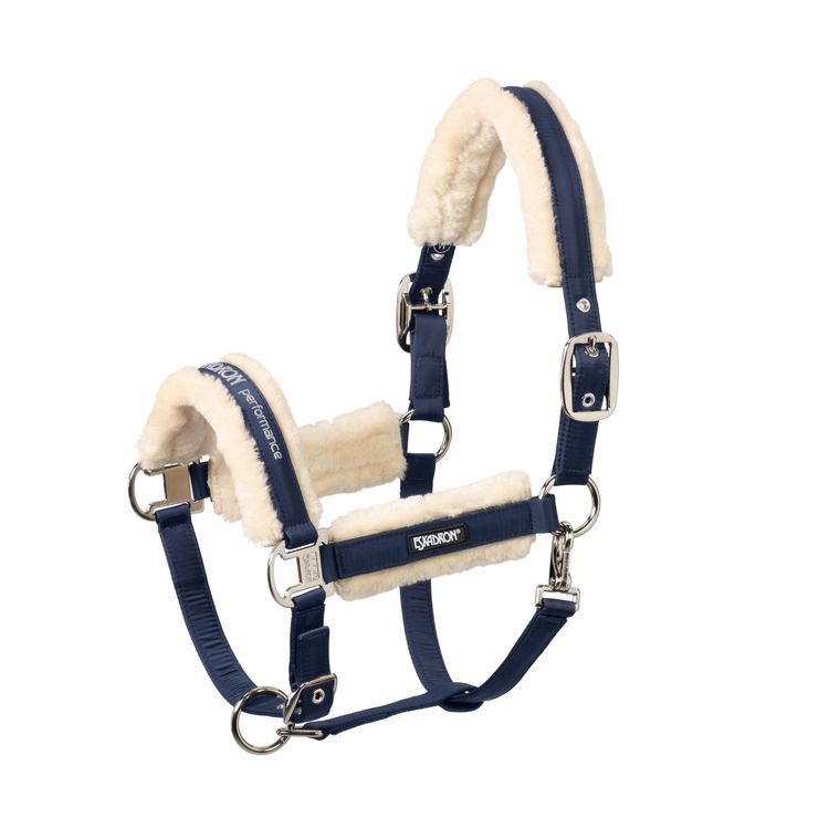 Eskadron Halfter Faux Fur Double Pin in dark navy