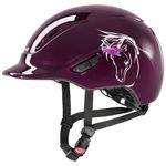 UVEX Reithelm kiddox in flower burgundy shiny 3XS-XS (49-54)