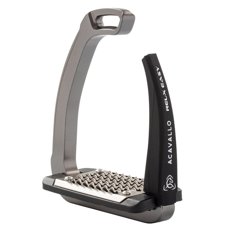 ACAVALLO - Sicherheits-Steigbügel REL-X EASY , Farbe titanium AC667