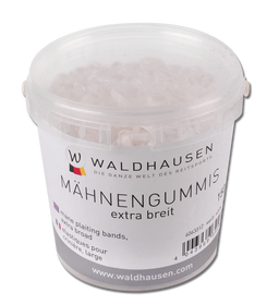 Mähnengummis extra breit im Eimer, transparent 150g