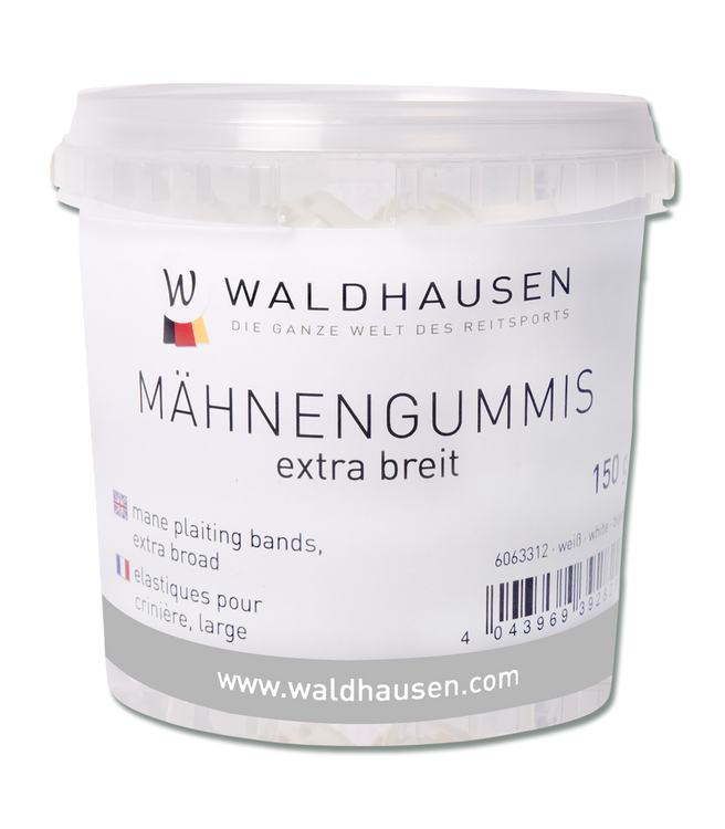 Mähnengummis extra breit im Eimer, transparent 150g