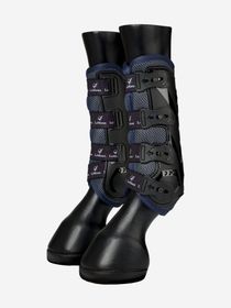 LeMieux Ultramesh Gamaschen Snug boots hinten in dark navy