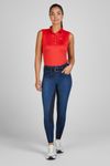 Pikeur Polo Sleeveless Sports in red flame