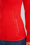 Pikeur Damen Fleecejacke Mesh Sports in red flame