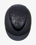 Equestro Reithelm Galaxy mit Strasssteinen und schmalem Visier black
