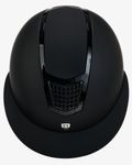 Equestro Reithelm Eclipse mit breitem Visier black-matt