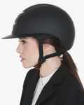 Equestro Reithelm Eclipse mit breitem Visier black-matt