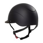 Equestro Reithelm Galaxy mit breitem Visier black-matt