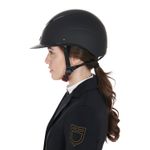 Equestro Reithelm Galaxy mit breitem Visier black-matt