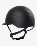 Equestro Reithelm Galaxy mit breitem Visier black-rosegold