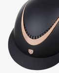 Equestro Reithelm Galaxy mit breitem Visier black-rosegold