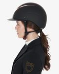 Equestro Reithelm Galaxy mit breitem Visier black-rosegold