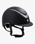 Equestro Reithelm Galaxy mit schmalem Visier black-silver