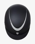 Equestro Reithelm Galaxy mit schmalem Visier black-silver
