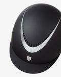 Equestro Reithelm Galaxy mit schmalem Visier black-silver