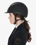 Equestro Reithelm Galaxy mit schmalem Visier black-silver