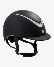 Equestro Reithelm Galaxy mit schmalem Visier black-silver