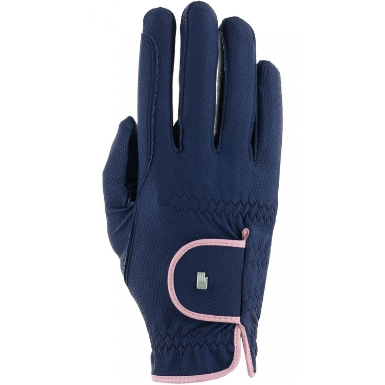 Roeckl Reithandschuh LONA in navy/vintage pink
