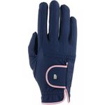 Roeckl Reithandschuh LONA in navy/vintage pink