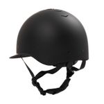 Equestro Reithelm Azael Glitzer mit großem Visier in schwarz