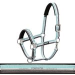 Eskadron Set Halfter Pin Buckle mit Panikhakenstrick in ice-white-stone